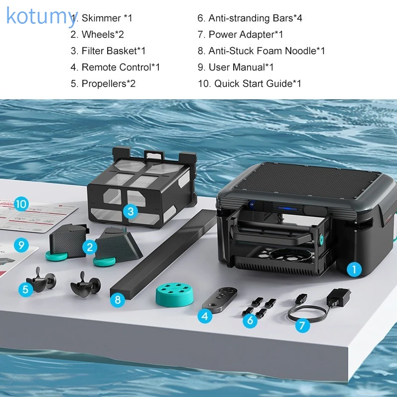 Solar‑Powered Wireless Pool Cleaner Robot, Smart Automatic Large Suction Swimming Pool Vacuum Cleaner for Leaves Debris