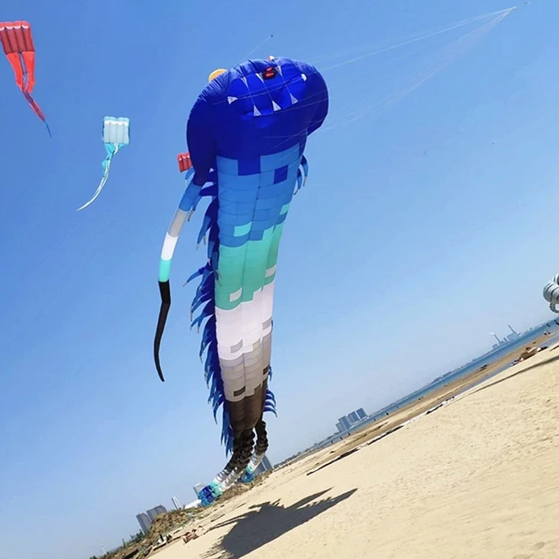 15m oude trilobiet vlieger lijn hanger zachte opblaasbare show kite gigantische vliegers om parachute buitenspeelgoed te vliegen reel