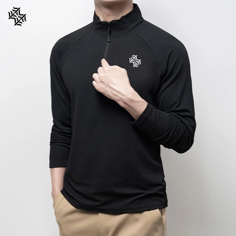 SBWL Autumn/Winter High Quality Men's/Women's Outdoor Sportswear Fashion Business Casual Breathable Long Sleeve T-Shirt Tops