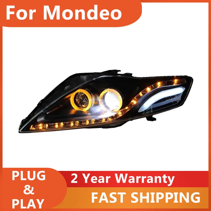 

KOWELL Car Styling for Ford Mondeo Headlight 2007-2012 New Mondeo Head Light DRL Turn Signal Low High Beam Projector Lens