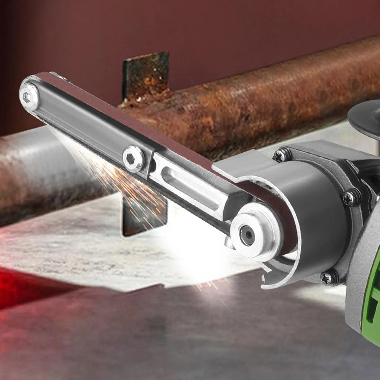 Kit de Modificación para Amoladora Angular Ajustable, Convertidor a Lijadora de Banda, Soporte para Accesorios de Amoladora, para Trabajos de Lijado Detallados