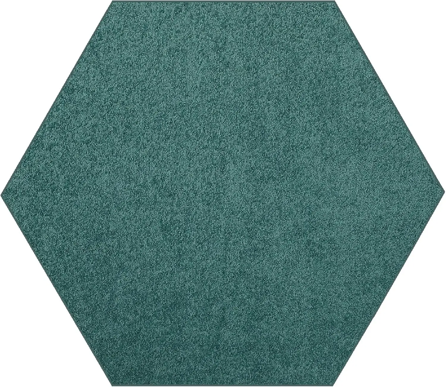 

Pet Friendly Solid Color Area Rugs Teal - 7' Hexagon, Indoor, Stain & Fade Resistant, Perfect for Living Room, Bedroom