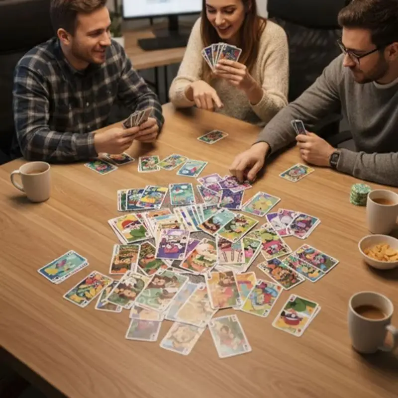 الأصلي Joykey Lavonderland بوكر أوراق اللعب الكرتون تصميم صناديق مجلس أرواق لعب اللعب هدايا عيد الميلاد