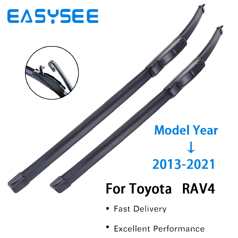 EASYSEE Wiper Front & Rear Wiper Blades Set For Toyota RAV4 XA40 2013 - 2021 Windshield Windscreen Window Rain Brush 26