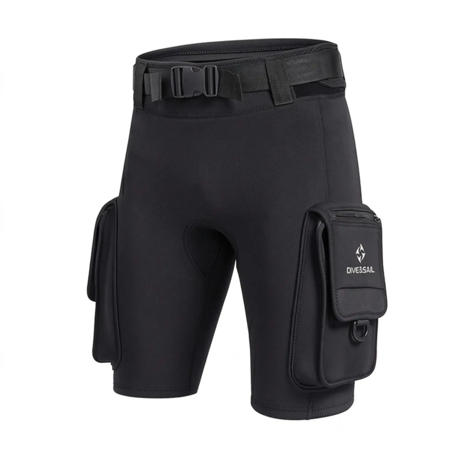 Wetsuit Shorts with Buckle 3mm Technical Diving Shorts with Pockets Tailored Apparel for Divers, Surfers, Snorkeling, Sailing,