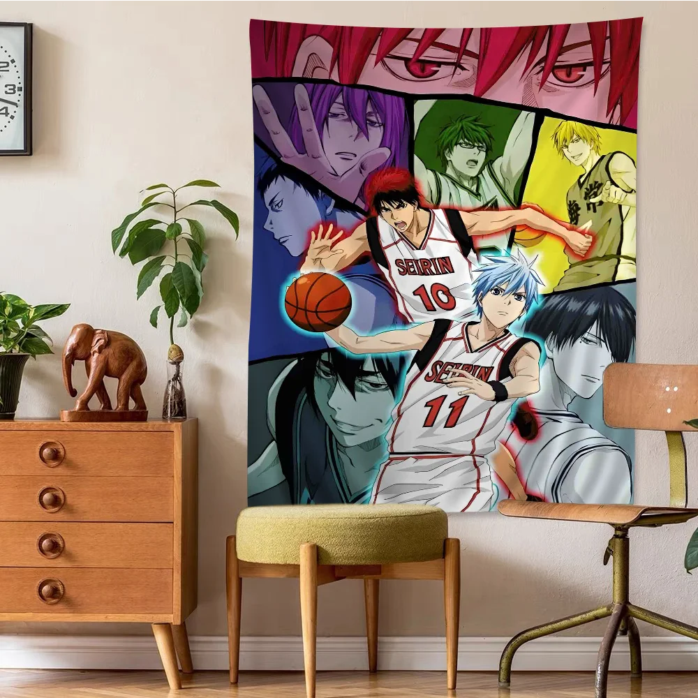 Kuroko No Basket Colorful Tapestry Wall Hanging Hanging Tarot Hippie Wall Rugs Dorm Wall Art Decor