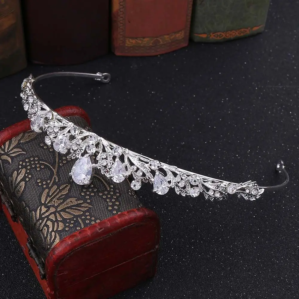 حجر الراين كريستال التيجان الزفاف تألق زهرة الخرز الفاخرة تاج الزفاف غطاء الرأس الفاخرة عيد ميلاد تاج خوذة الزفاف