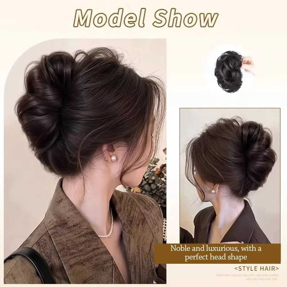 أدوات الشعر الاصطناعية كعكة الشعر مخلب كليب نابض بالحياة قطعة تصفيف شعر مستعار مشبك شعر رقيق للنساء