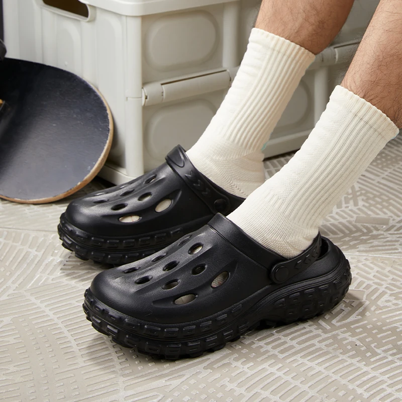 

Men Anti-slip EVA Garden Shoes Women Soft Odorless Summer Holes Sandals Couple Unisex Home Indoor Outdoor House Slipper Footwear