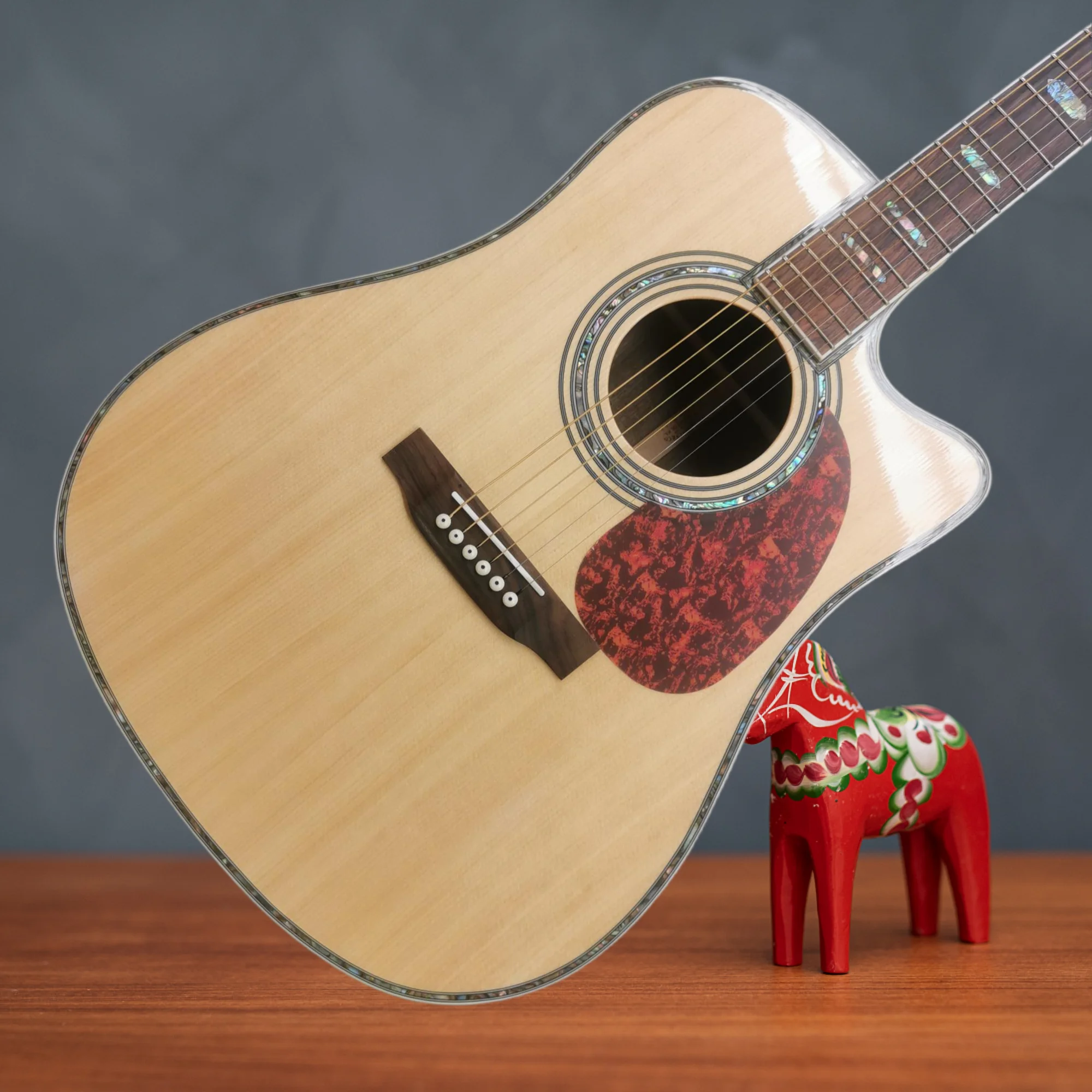 مقطع 41 بوصة من الخشب الصلب مع زوايا مفقودة، سلسلة جيتار صوتي صوتي علوي D45 #2