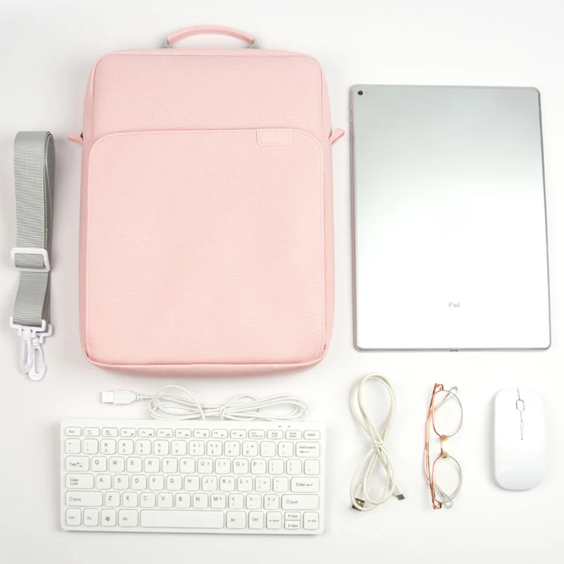 for OnePlus Pad Go 2 Shoulder Bag Tablet Strap Handle Zip Pouch Waterproof Sleeve for Keyboard Mouse Carry Case