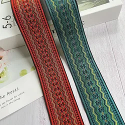 10 Yards /Lots Ethnic Style Webbing Woven Jacquard Ribbon 5 CM For Garment Straps Accessory LS-237