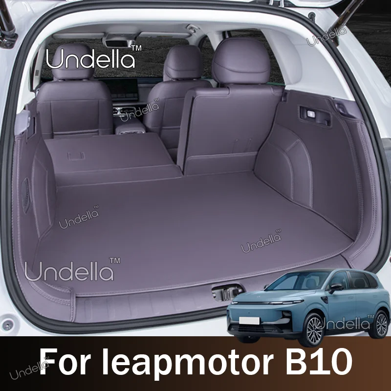 Custom Fit Leather Trunk Mat For Leapmotor B10 2026 2027 Car Boot Liner Tray Waterproof Mud Protector Pad Cargo Mat Accessories