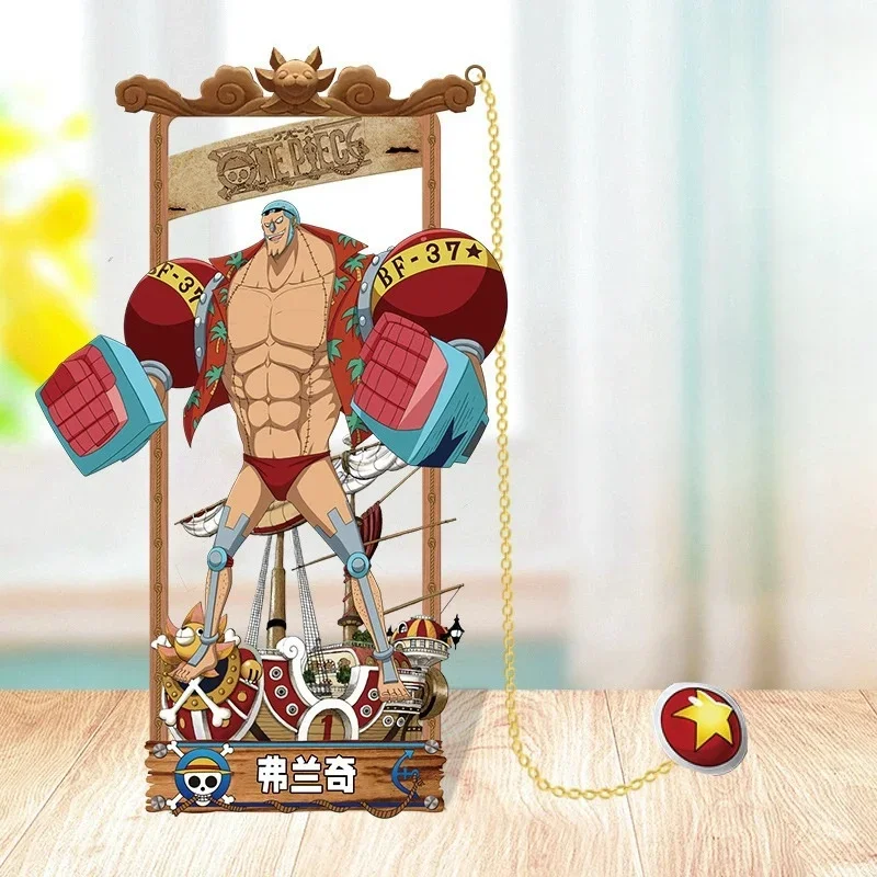 Anime One Piece Actionfiguren Metall Lesezeichen Cartoon Luffy Zoro Ace Lesezeichen Sammlung Karte Spielzeug für Kinder Erwachsene Geschenke
