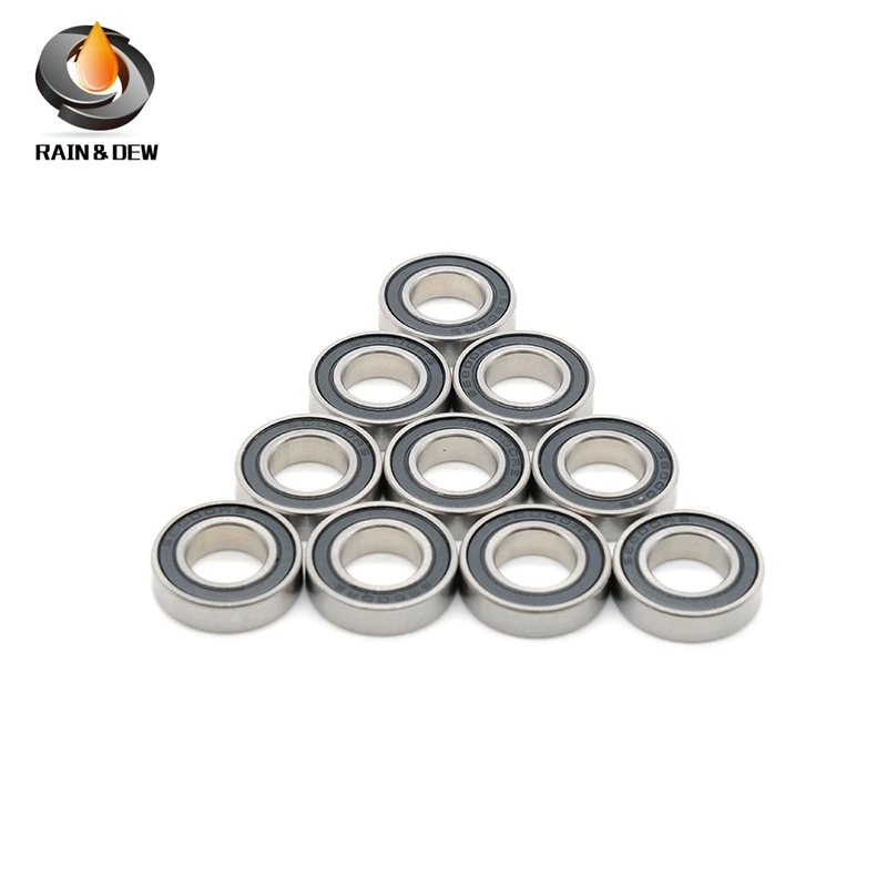 2PCS Deep Groove Ball Bearing S6800RS 10x19x5 ABEC-7 Sell Hot High Quality Corrosion Resist Stainless Sealed  Shaft