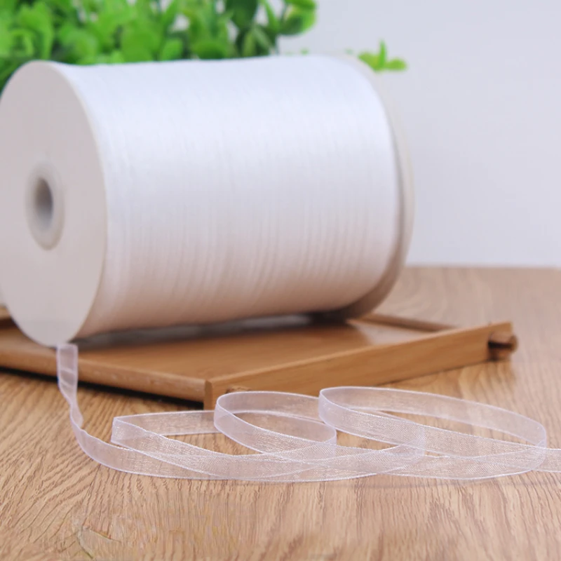 Hot sale 6mm (10 meters/lot) Organza Nylon Silk Satin Ribbon For Sewing Wedding Party Handmade Decoration Webbing Gift Packing