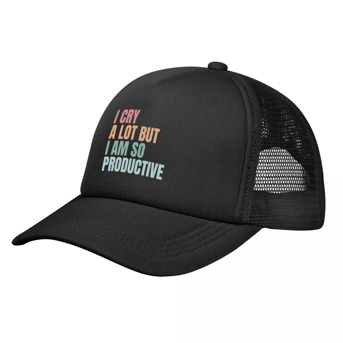 I Cry A Lot But I Am So Productive Taylor Baseball Caps Mesh Hats Adjustable Fashion Adult Caps