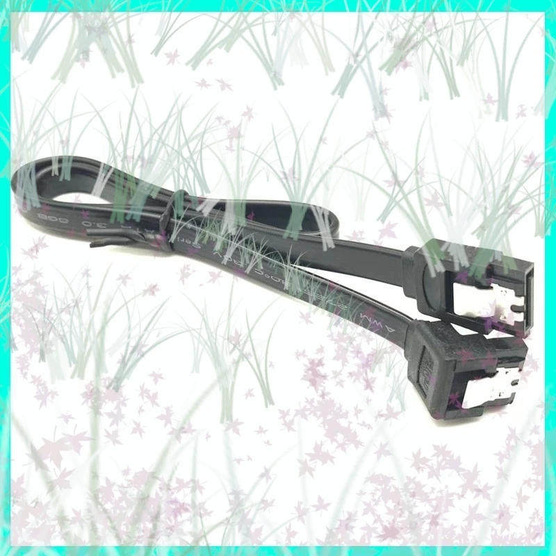 Cavo SATA 2.0 da 40/45 cm 3.0 Linea dati 3.0 a disco rigido SSD Cavo adattatore dritto da 90 gradi per scheda madre Asus MSI Gigabyte E3