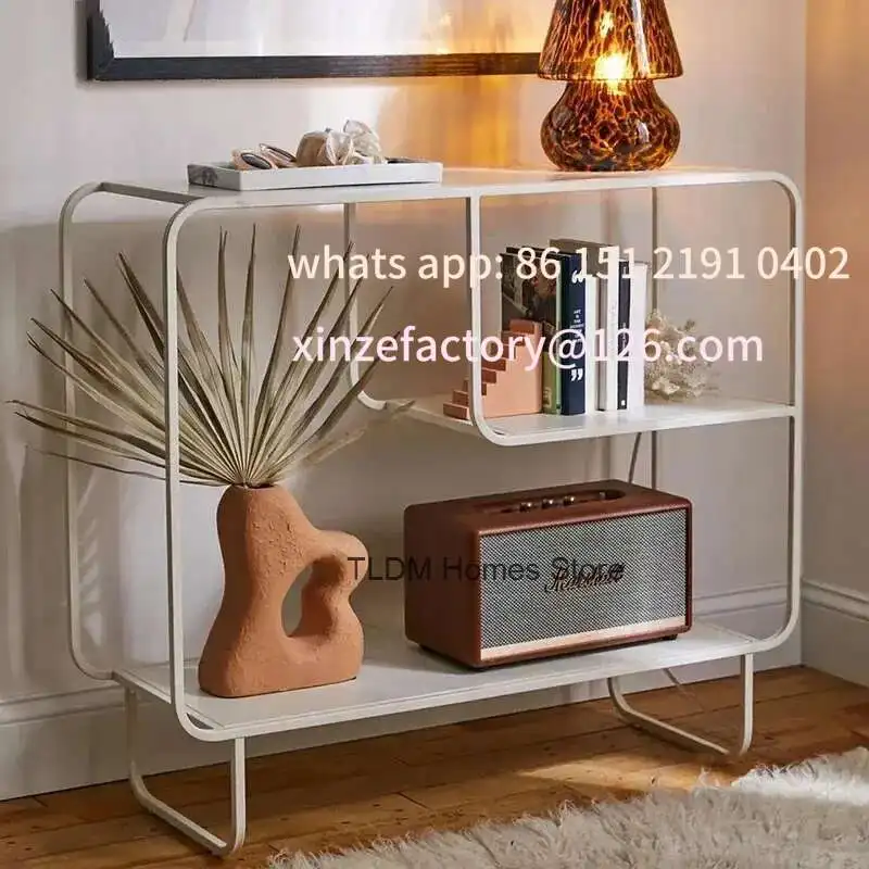 

Customizable Floor Bookcases Simple Iron Art Bookshelf Storage Organizer Nordic Living Room Furniture Home Sofa Display