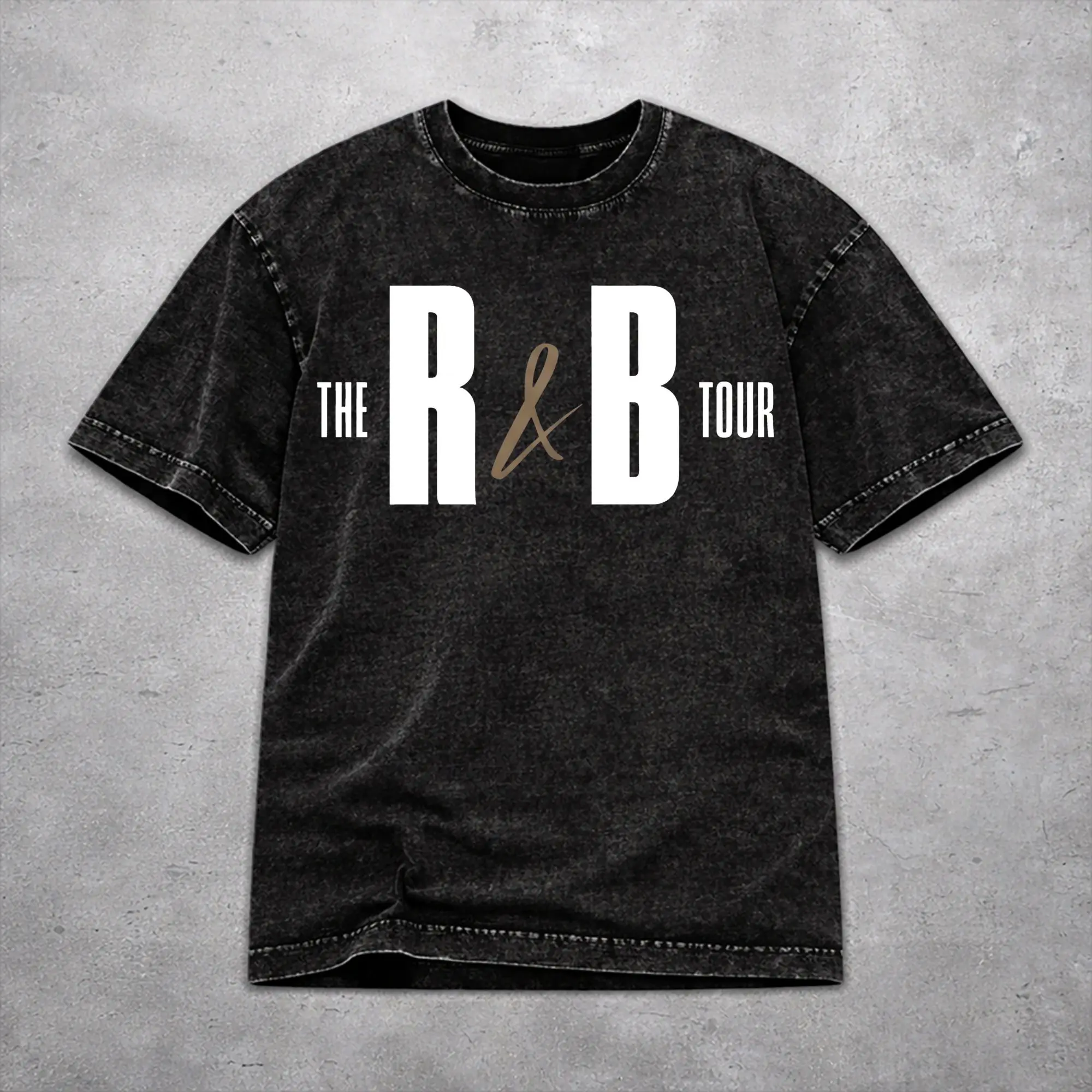 Women Men Chris Brown Usher R&B Tour 2026 T Shirt Printed Washed Vintage  Harajuku T-Shirts