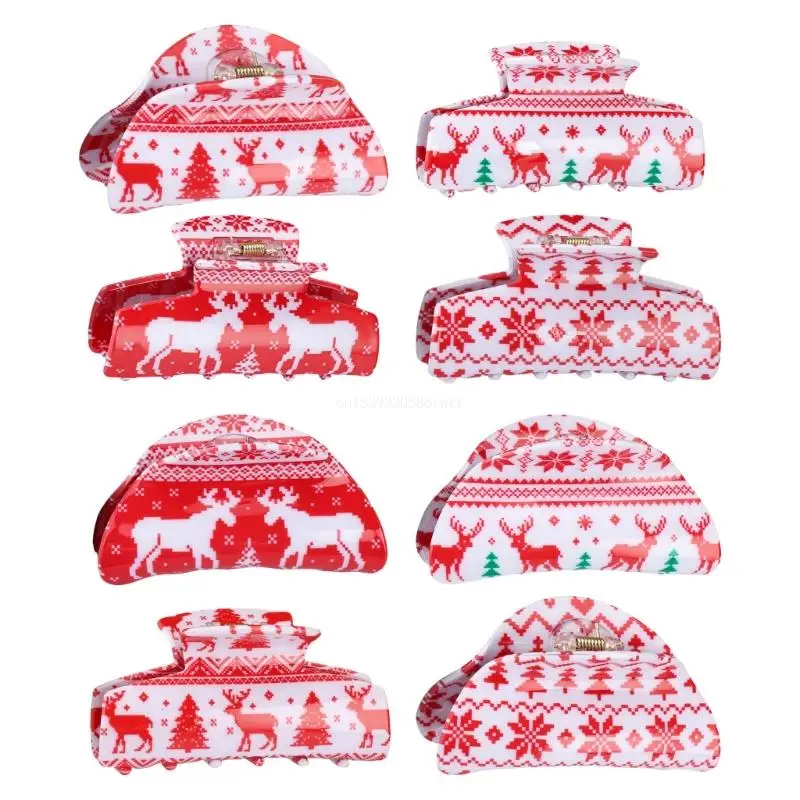 

Christmas Snowflake Hair Claw Clip Large Barrettes Hair Jaw Clip Hair Tool Dropship