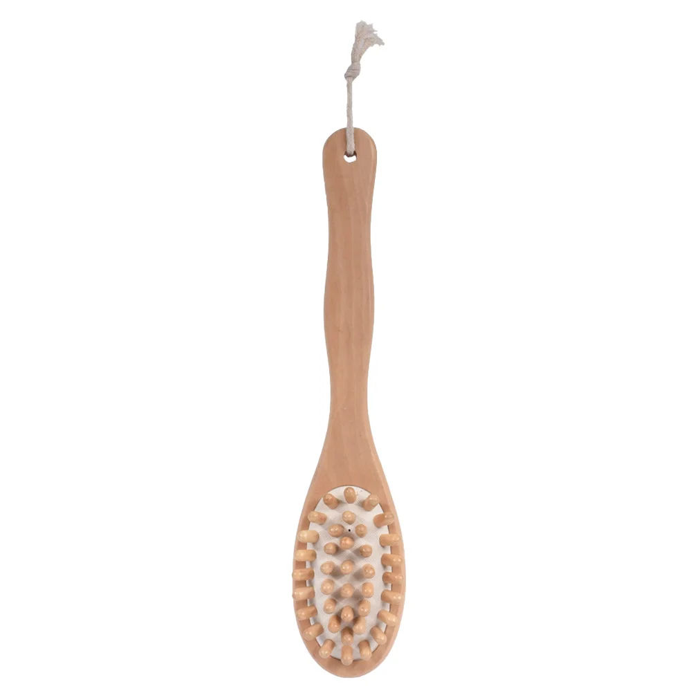 

Bristle Brush Double-Sided Bath Shower Back Massage Wooden Handle Safe Durable Long Lasting Comfortable Skin Deep Clean