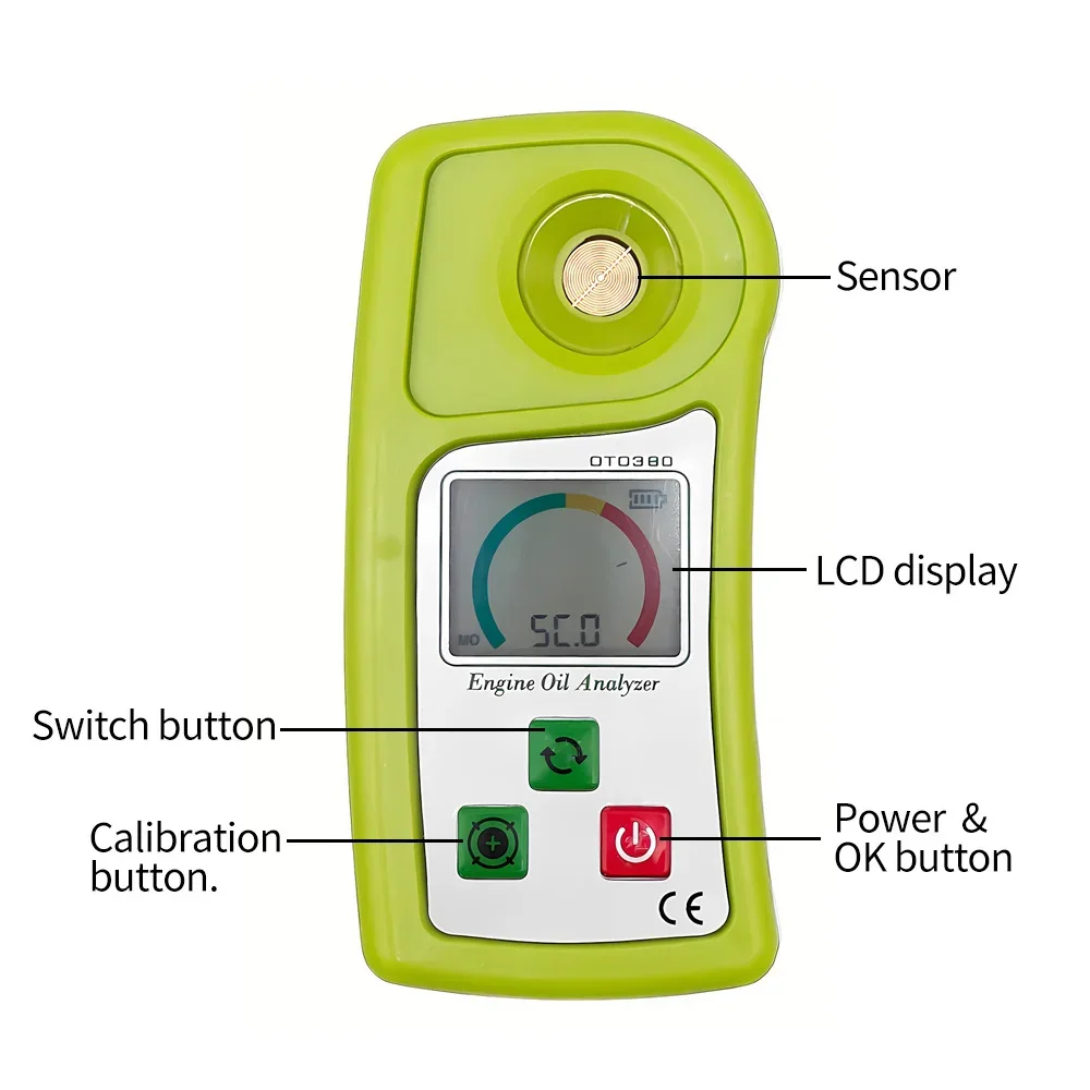 OTO380 Engine Oil Quality Tester Automotive Lubrication Oil Analyzer