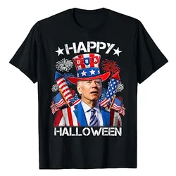 Camiseta divertida del 4 de julio de Joe Biden, camiseta de fuegos artificiales de Halloween, ropa de fanáticos de los amantes de Trump, regalo divertido de Humor