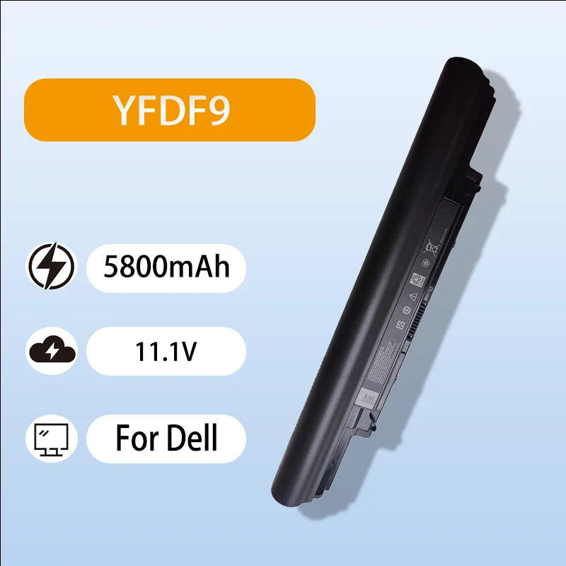 Rechargeable Laptop Battery YFDF9 For Dell Latitude E3340 E3350 V131 2nd Gen JR6XC 5800mAh 11.1V