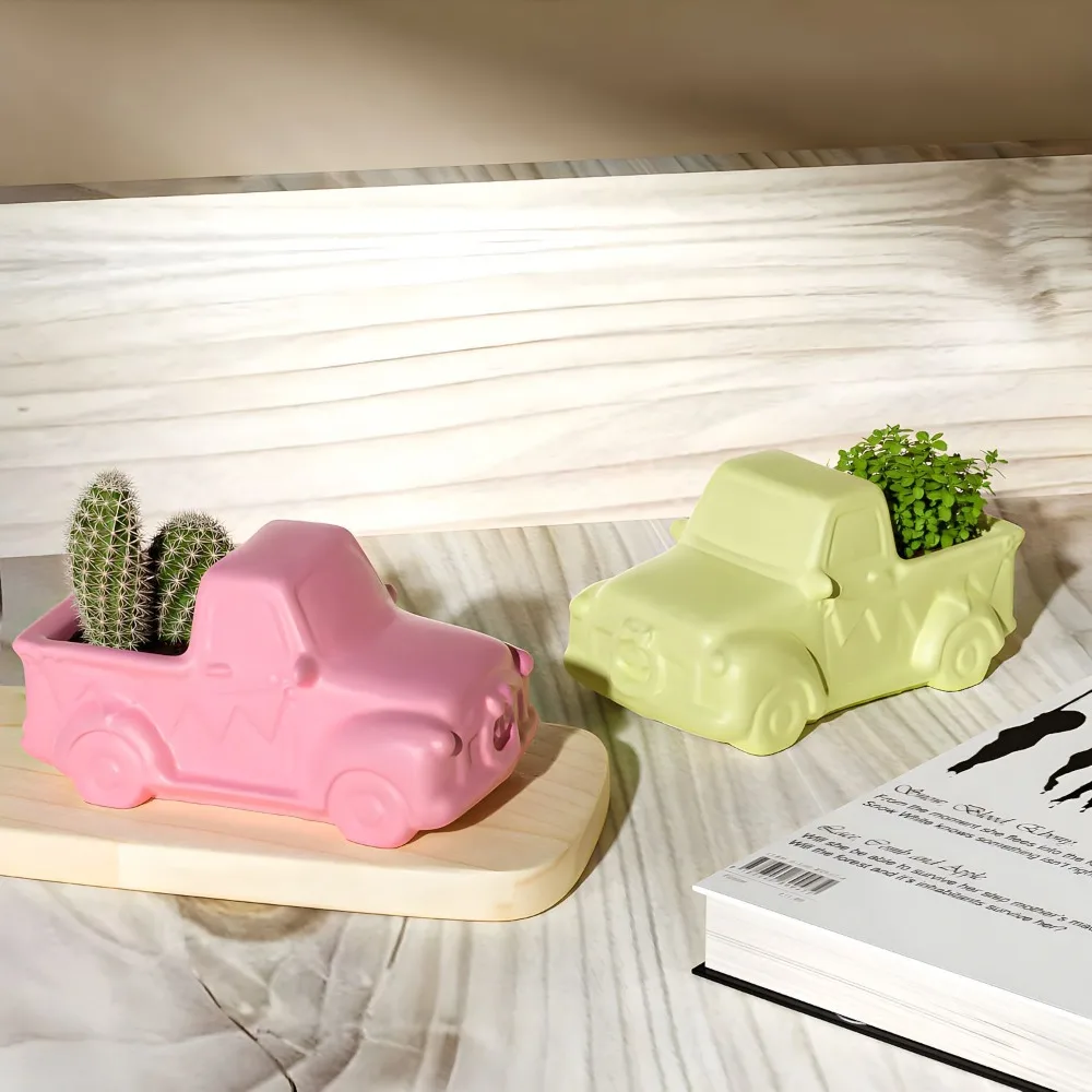 Car Potted Scent Candle Silicone Mould Handmade 3D Truck Plaster Resin Mold DIY Winter Jewelry Storage Decor Christmas Souvenir - Image 2