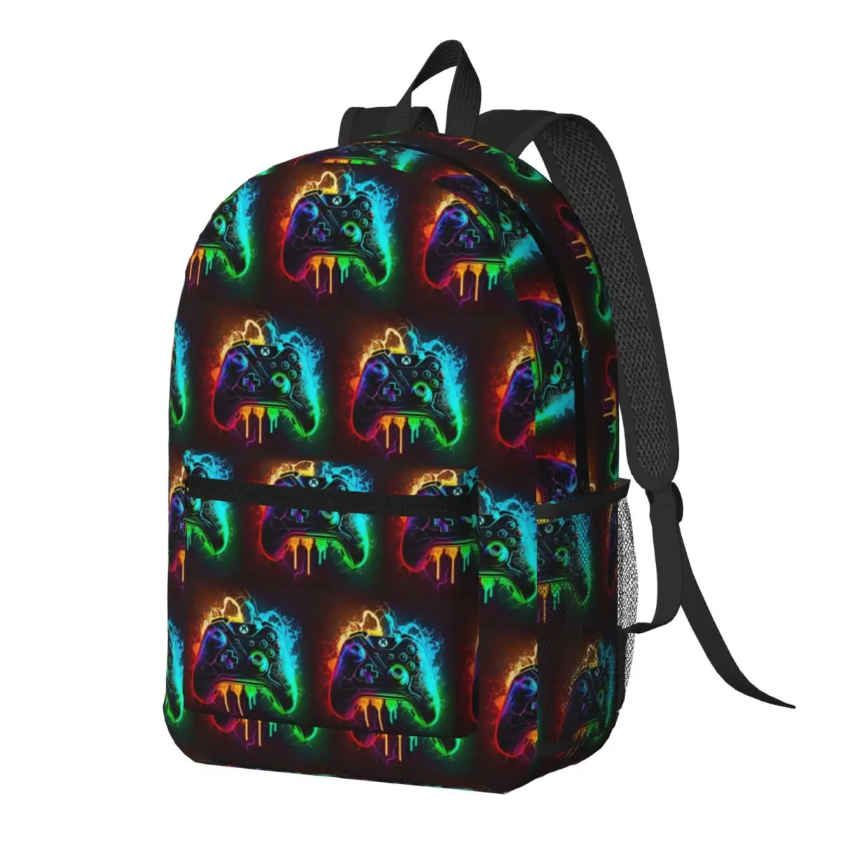 

Game Console Printed Pattern Backpack Daypack Large Capacity Children BookBag School Bag Shoulder Bags for Men Women