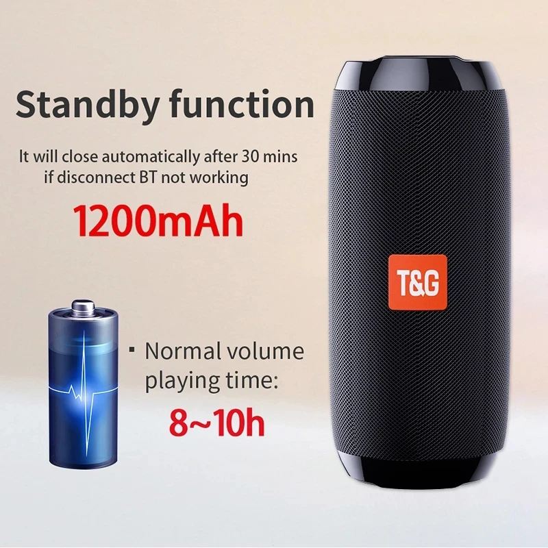 Wireless Portable Bluetooth Speaker Subwoofer Radio FM Music Sound Box Blutooth For Bocina Acoustics Handsfree Hifi Caixa De Som view 2