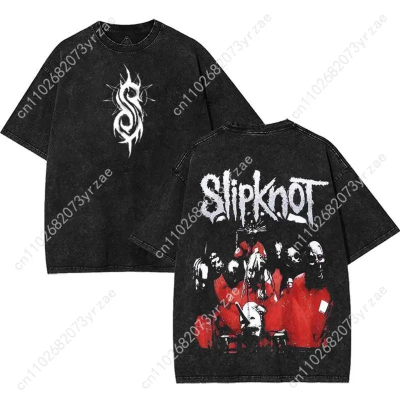 

Футболка Slipknot в стиле ретро для мужчин и женщин, винтажная футболка высокого качества, хлопковая модная футболка с короткими рукавами, мягкие дышащие топы