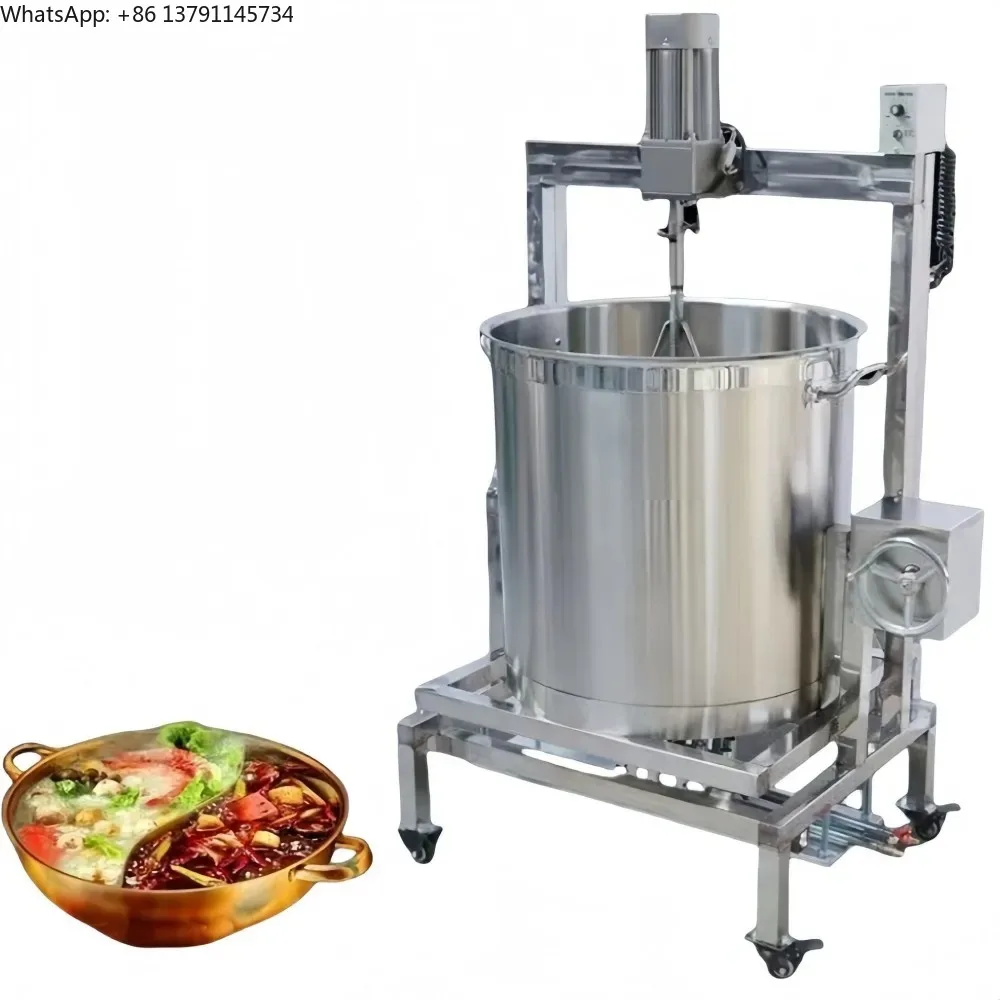 

Large Electric Automatic Cooking Mixer - Stainless Steel Pot for Spice Sauce, High-Efficiency Industrial Mixing Equipment