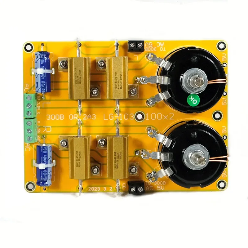 

LG-103 300B 2A3 amplifier cathode filament balance circuit board, 2A3/300B amplifier for two channels