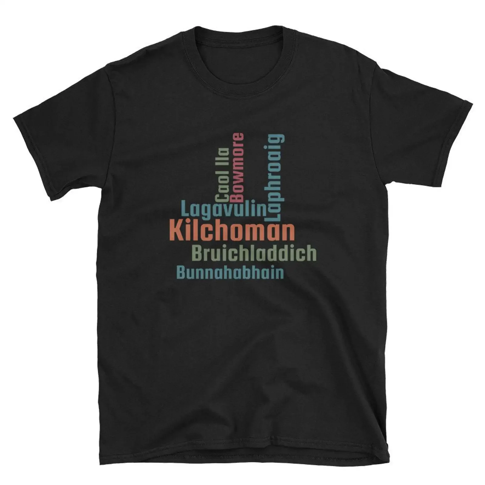 Islay Scotland Whisky Distillery T Shirt Single Malt Scotch vintage Washed Slightly graphic Stretched Top For Everyday Wear