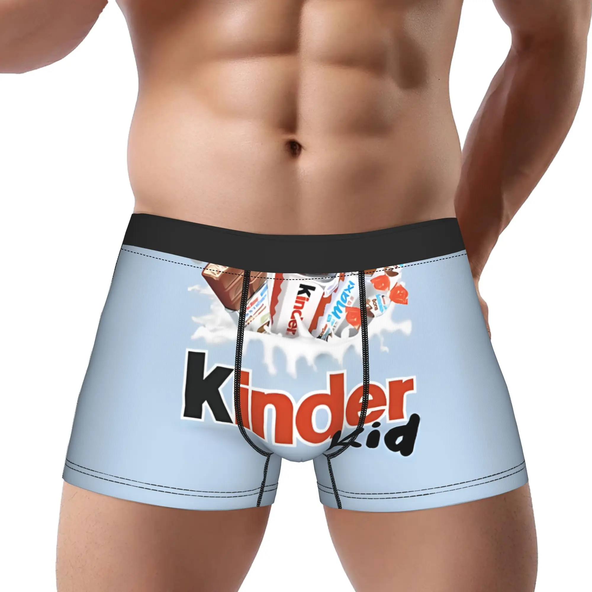 

Трусы-боксеры Kinder KID (на синем фоне) для мужчин, удобные шорты-боксеры