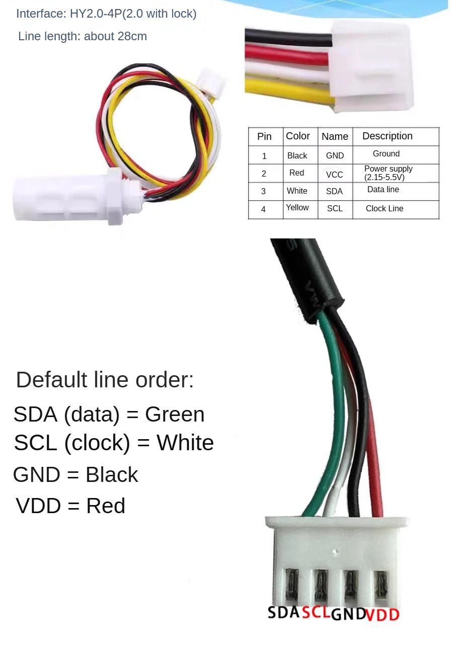 SHT30 SHT20 Temperatur- und Feuchtigkeitssensor-Modul Wasserdichter PE-Sinter-Digital-Sensor I2C IIC für Arduino IoT Smart Home – Detail 2