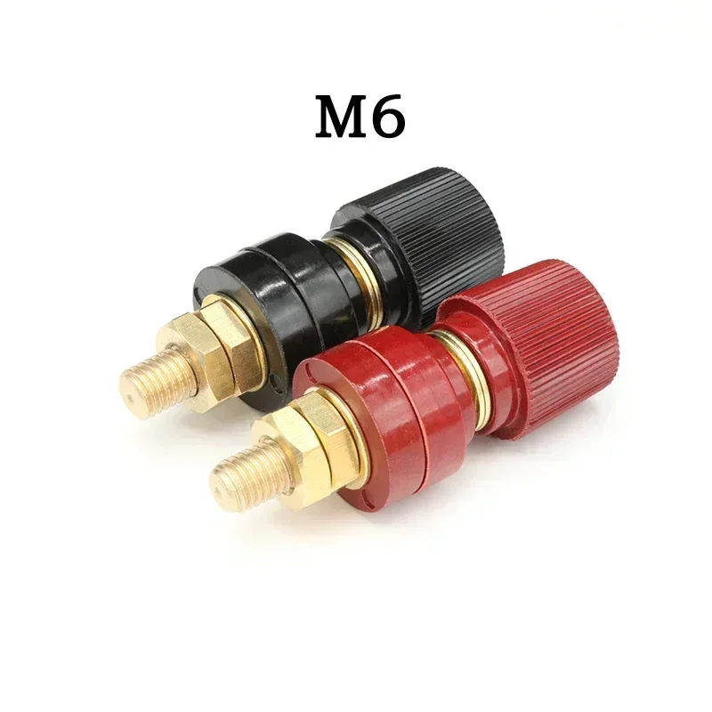 Wire Binding Post Thread Screw M5 M6 M8 M10 Black+Red Set Weld Inverter Clamp Power Supply Splice Connect Battery Terminal