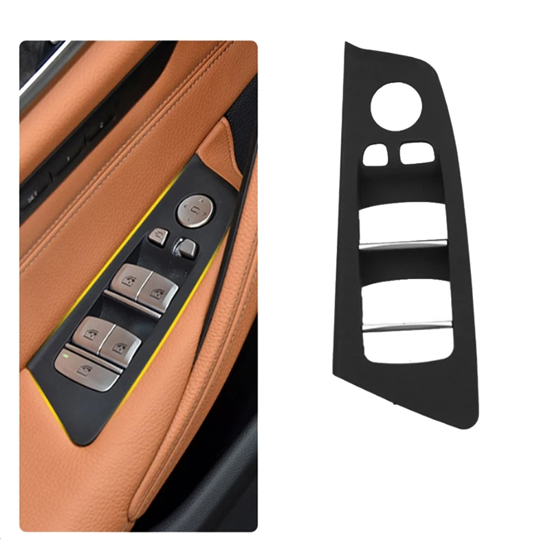 Car Interior Door Window Lifting Switch Button Panel Trim Cover For BMW 5 Series G30 2018-2022 Interior Parts Accessories