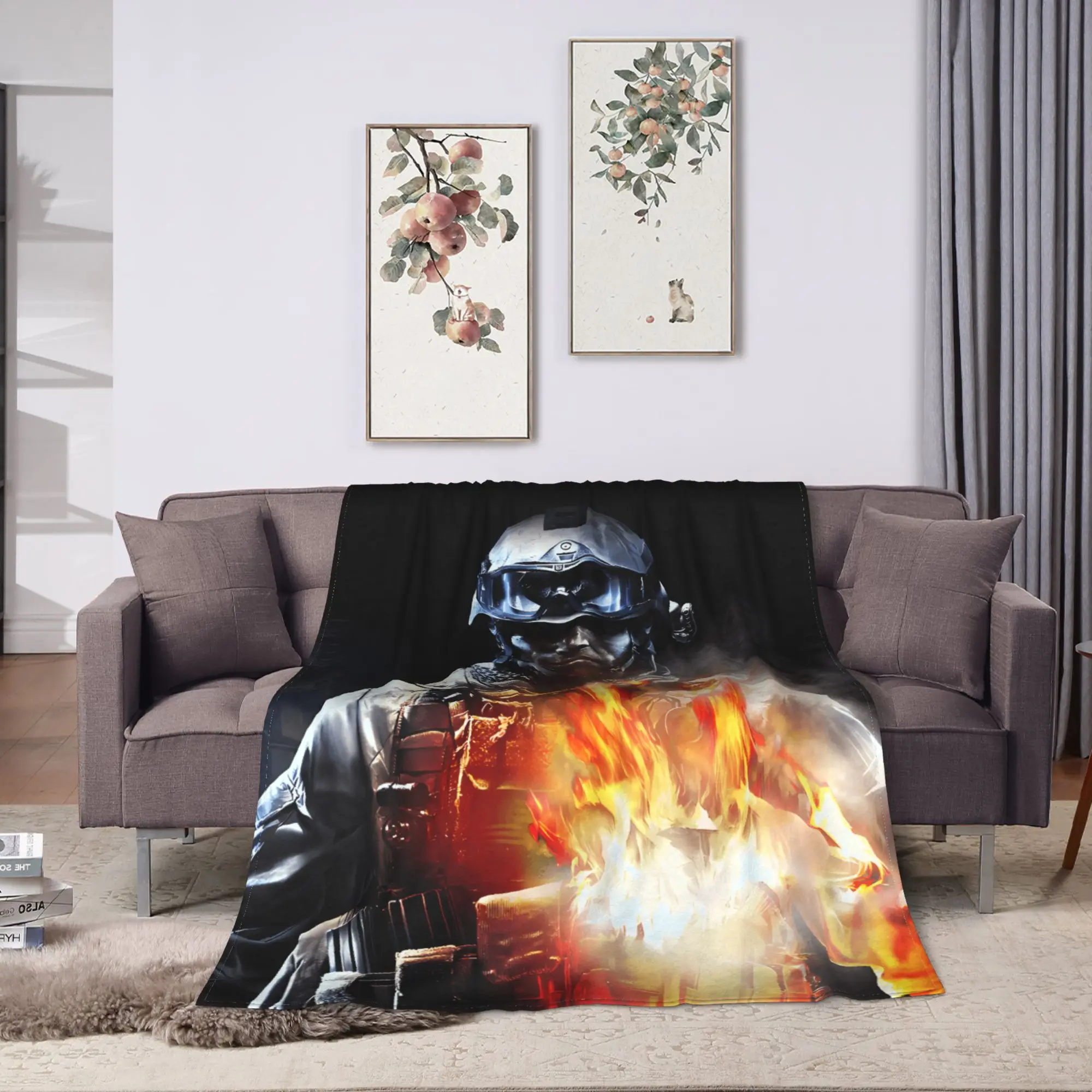 ساحة المعركة 6 بطانية ناعمة دافئة لعبة الرماية 2042 الطفل أفخم رمي بطانية رقيق الأريكة كرسي الفانيلا المفرش أريكة غطاء سرير