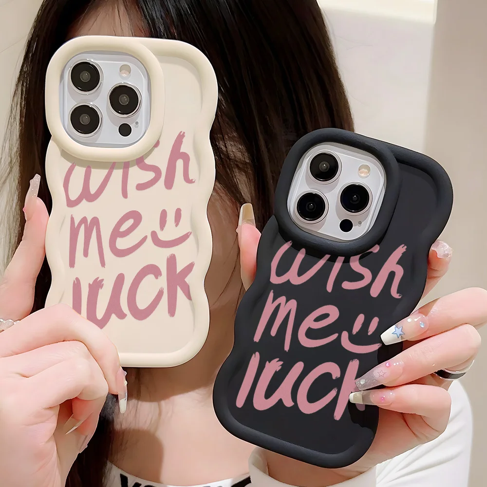 Wave Side Liquid Silicone Painted Case For iPhone 15 Pro Max 14 12 13 11 Pro XS Max XR 7 8 6 Plus SE 2022 2020 Cases Cover Funda