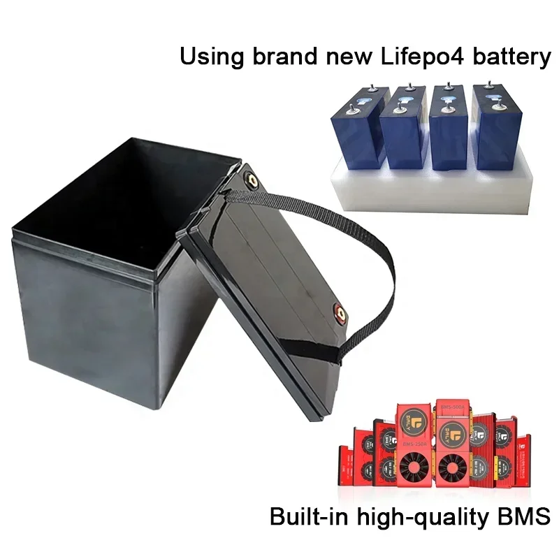 High Capacity Rechargeable Portable Battery Lifepo4 12v 100ah Lithium Ion Battery For Camping