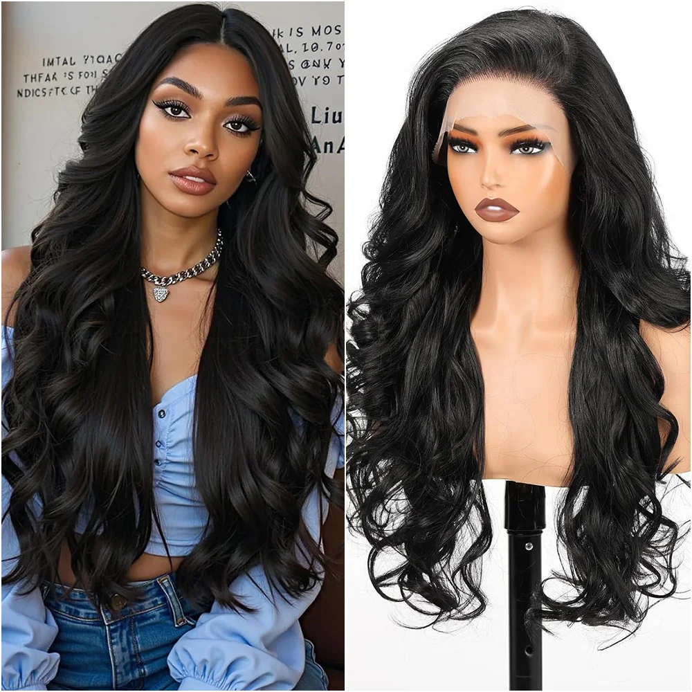 

40 Inch Body Wave 7x6 Glueless Lace Front Wig Brazilian Human Hair Pre Plucked 220 Density 13x6 13x4 HD Transparent Frontal Wigs