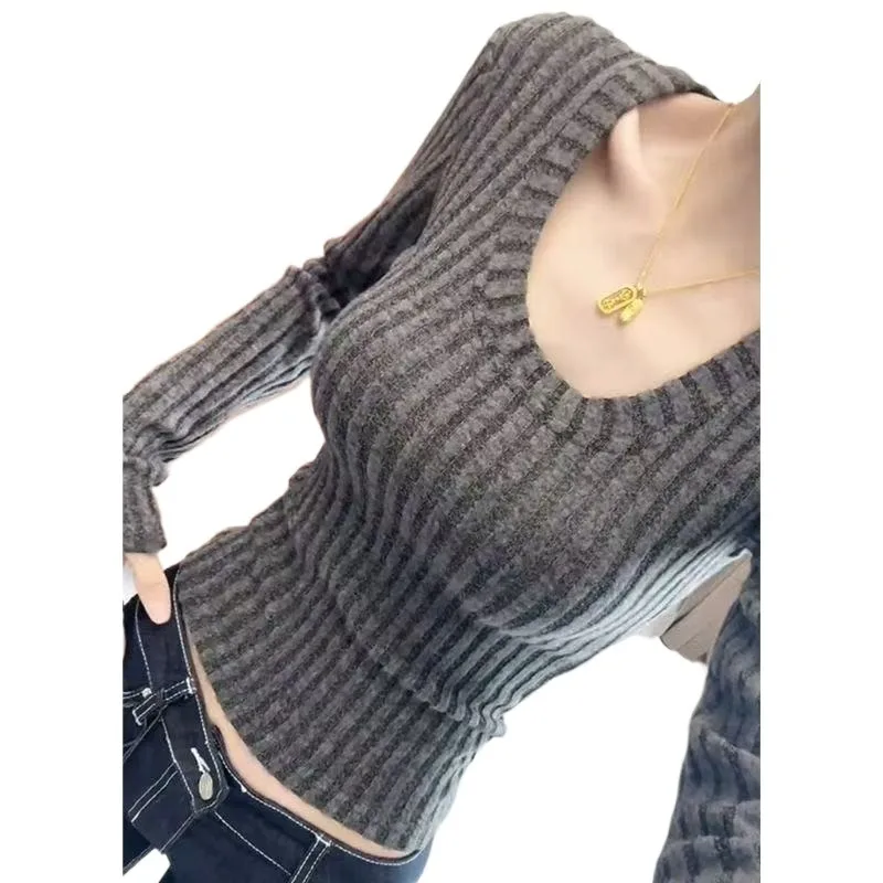 American Retro Fashion Women Slimming and Form-fitting Base Layer Elegant and Casual Base Layer Simple Breathable for Commuting