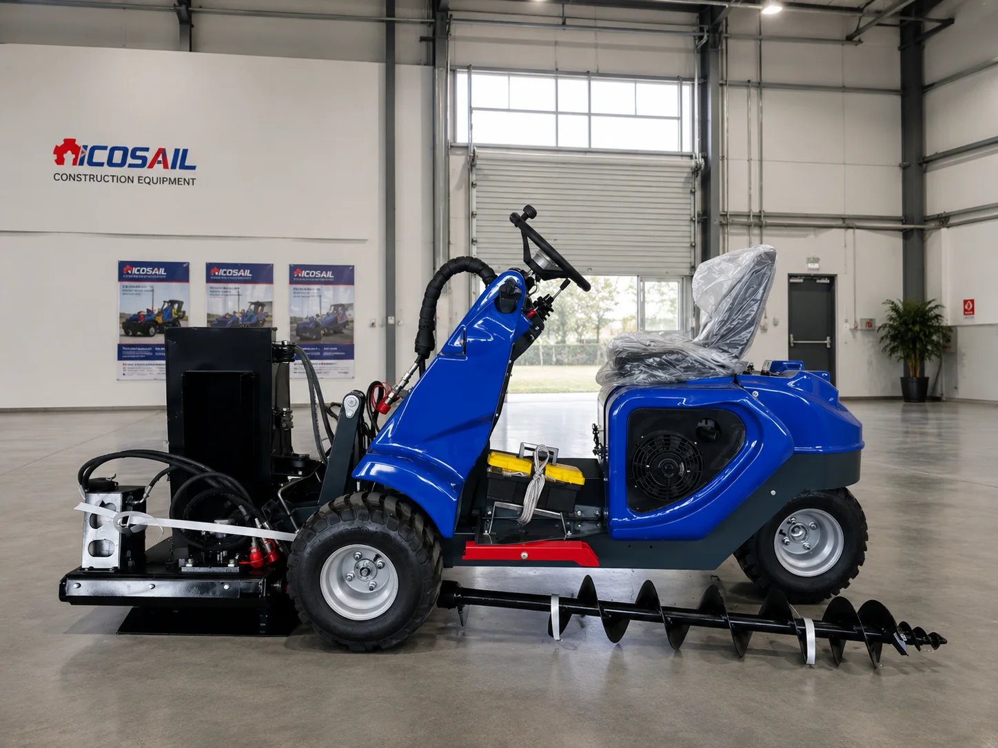 

Custom 3 Wheel Skid Steer Loader Euro 5 CE Certified Compact Hydraulic Loader Machine Construction