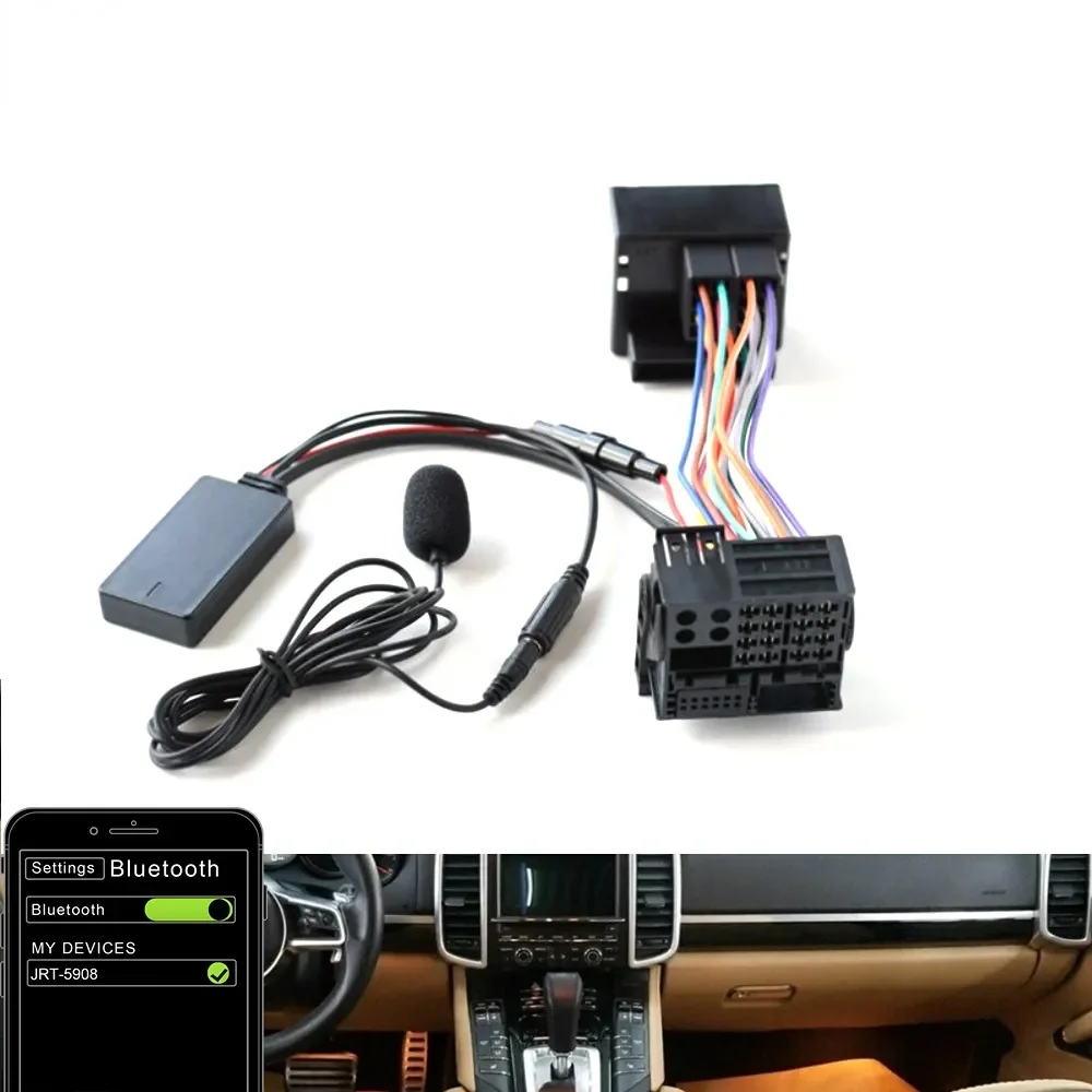 

Car Handsfree MIC AUX Music Adapter Bluetooth 5.0 Audio Wireless Cable Microphone For Porsche 2009-2012 CDR30 31 PCM3 MA2330