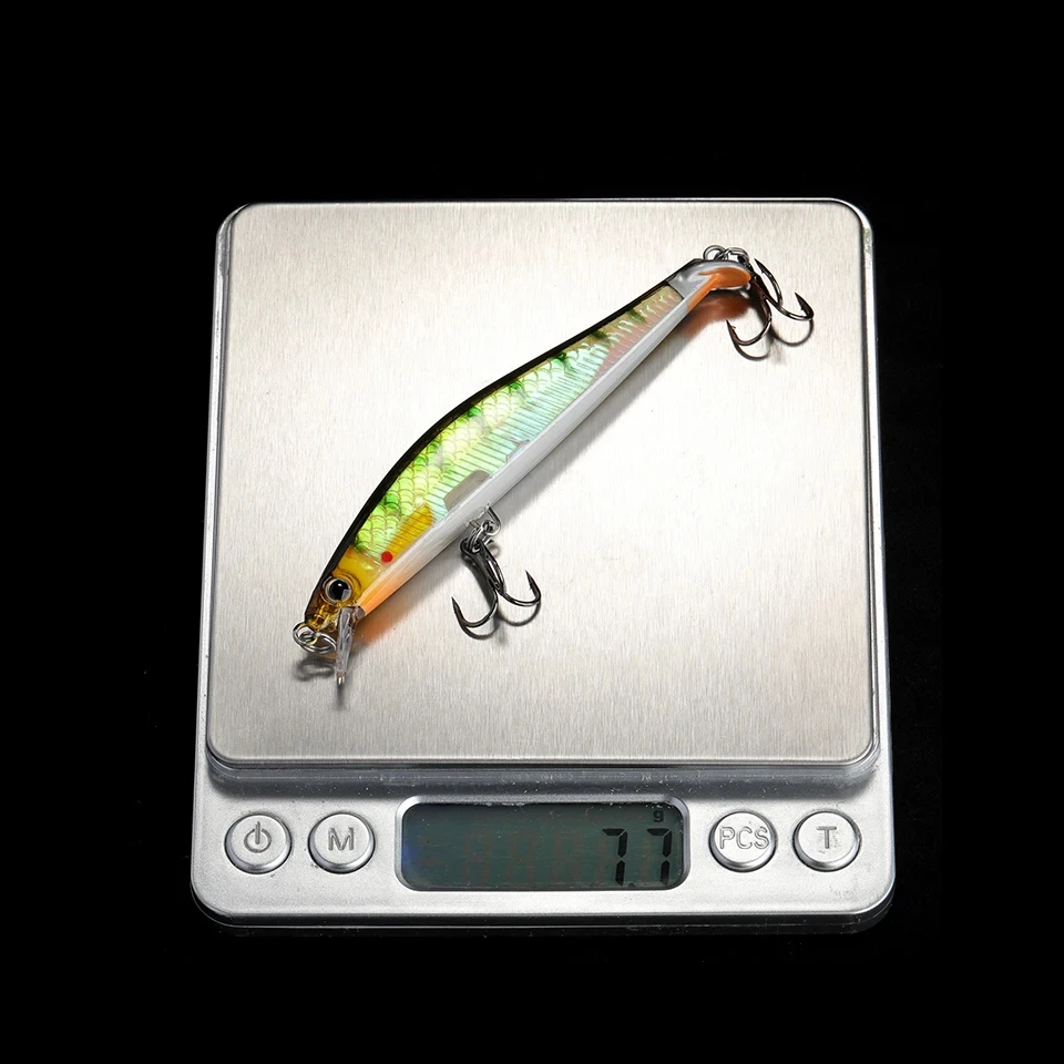 WALK FISH Floating Minnow 90mm 7.7g Professional Quality Fishing Lures 3D Eyes Minnow Crank Hot Model Artificial Bait Tackle