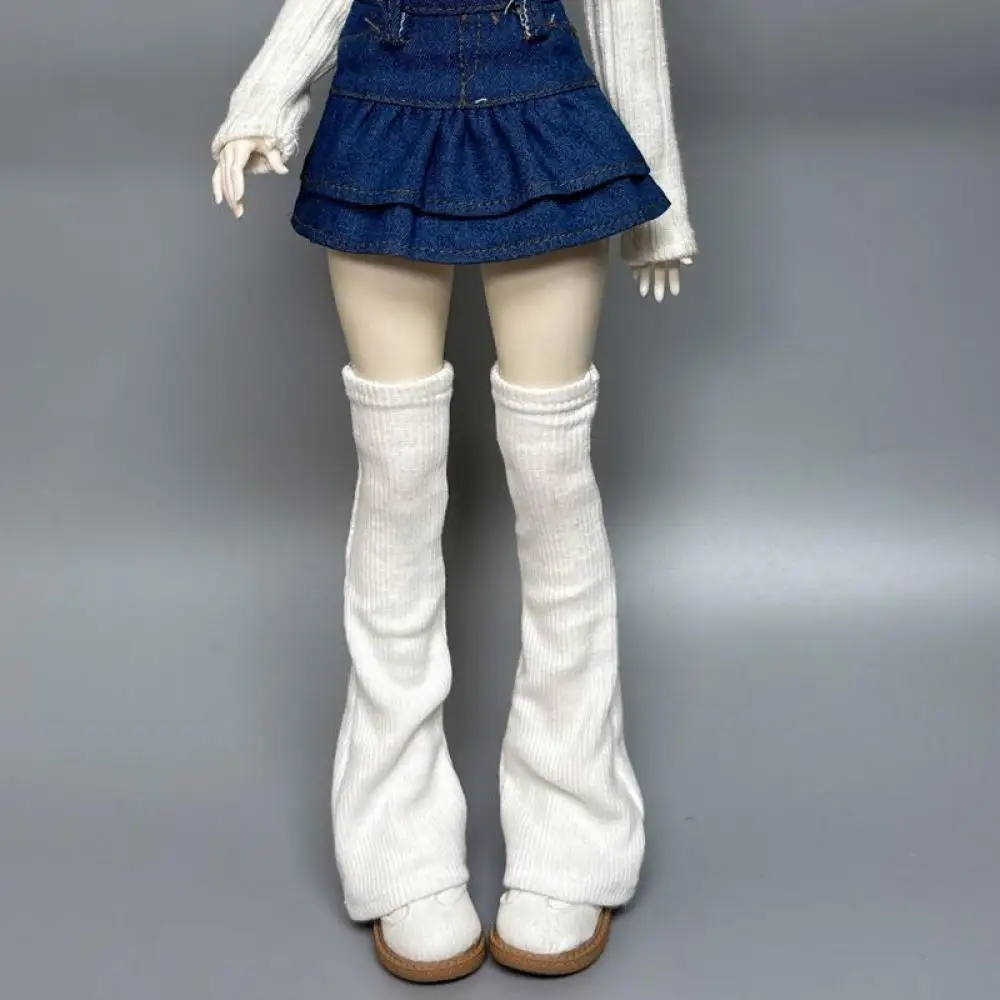 New Doll Clothes for 1/3 1/4 1/6 Bjd Doll Knit High Collar Sweater Pleated Skirt Leg Sock Girl Diy Toy Dress Up Doll Accessories - view 5