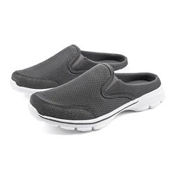 Summer Half Shoes For Men Women Slides Slippers Slip On Shoes Couples Plus Size 47 48 49 Lightweight For Dropshipping